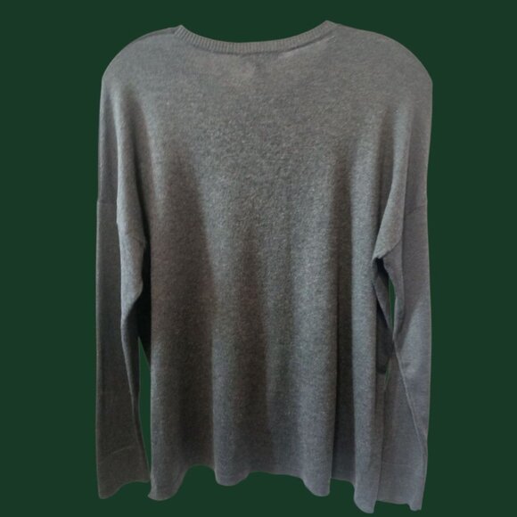 Eileen Fisher Womens Tunic Color Block Crewneck Relaxed Fit Gray Xsmall - Picture 7 of 9